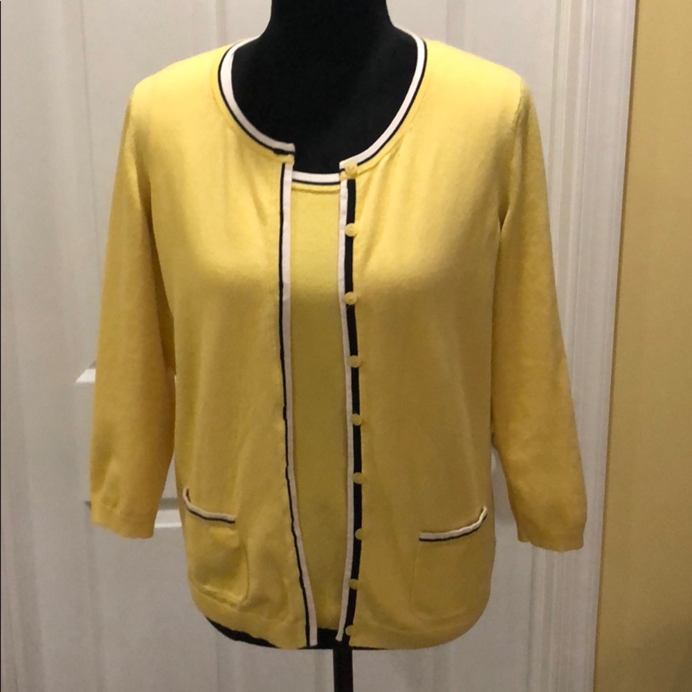 Talbots 3/4 Sleeve Sweater Set